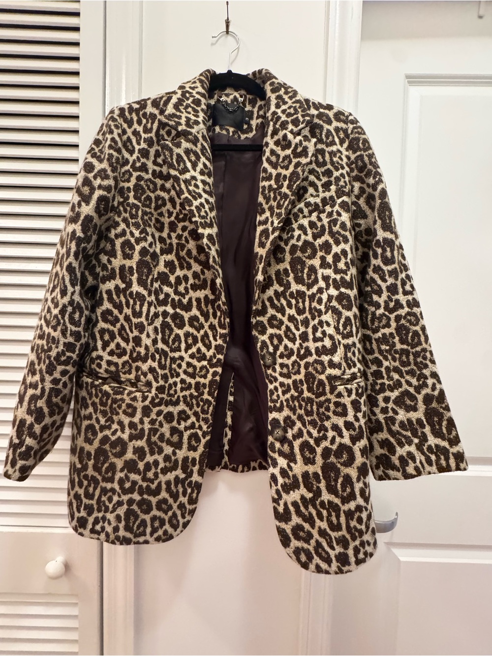 No. 6 Leopard-Print Leopard Print Blazer - size 3 (L). Like new